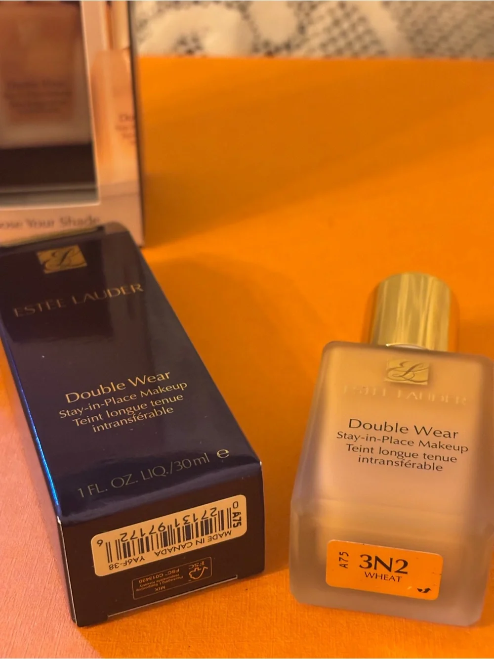 NIB Estee Lauder Double Wear Wheat 3N2 Foundation Kit